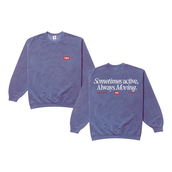 Vice 84 'Always Moving' Vintage Washed Sweater - Violet