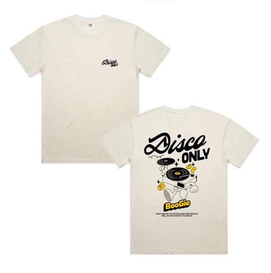 DISCO ONLY 'Time To Boogie' Tee - Ecru