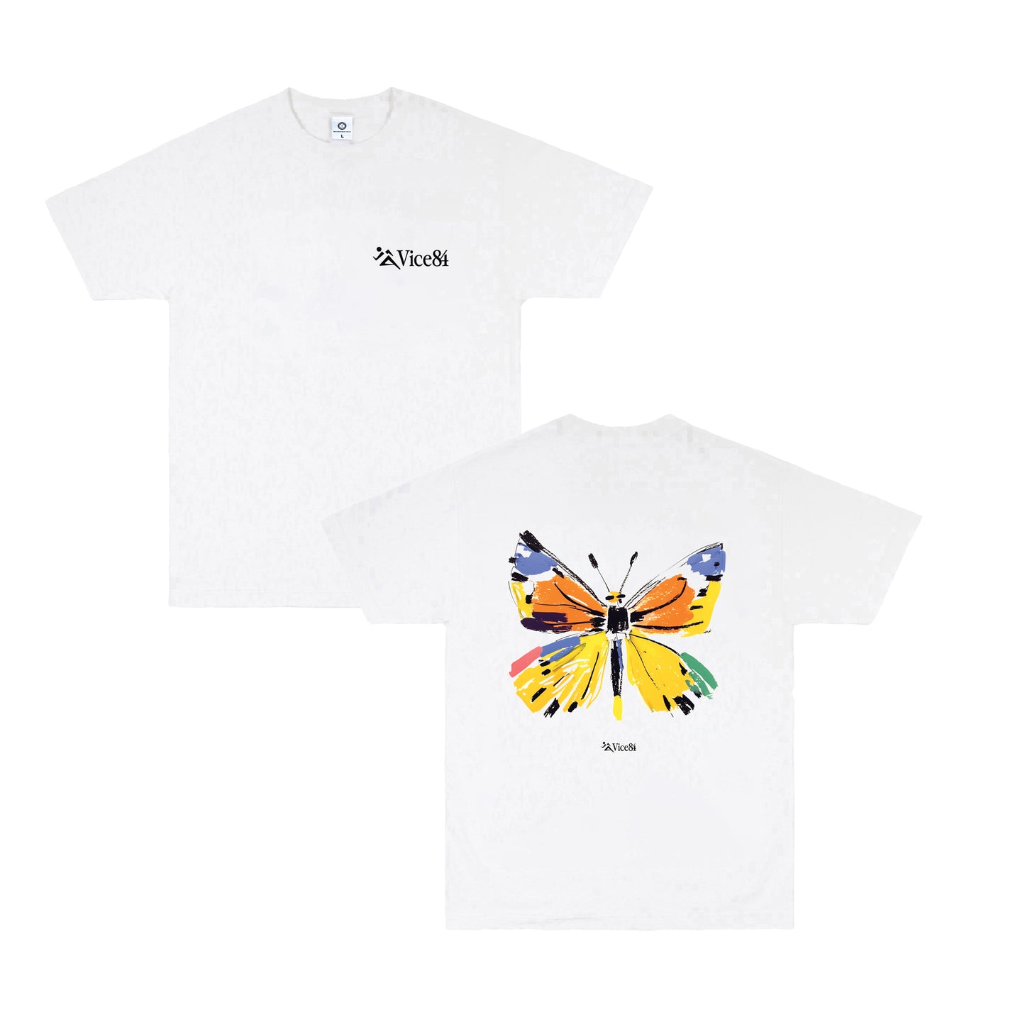 Vice 84 'Butterfly' Tee - White