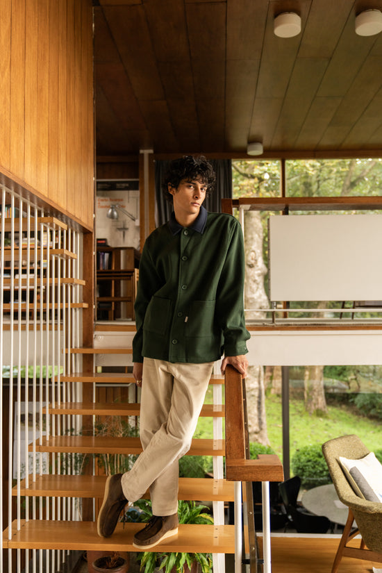 bound Itsuku Green Heavy Overshirt