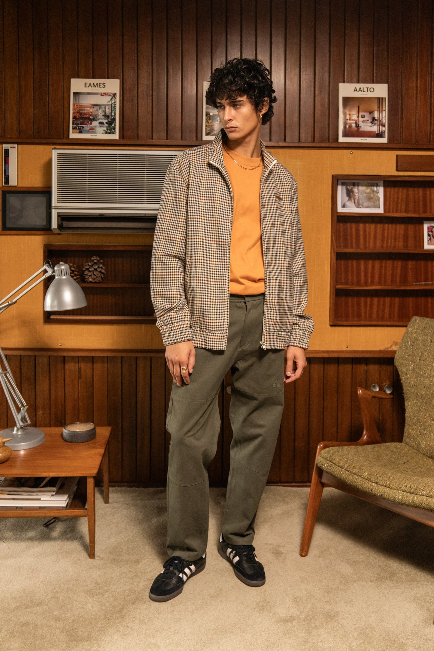 bound Shaun Houndstooth Harrington Jacket