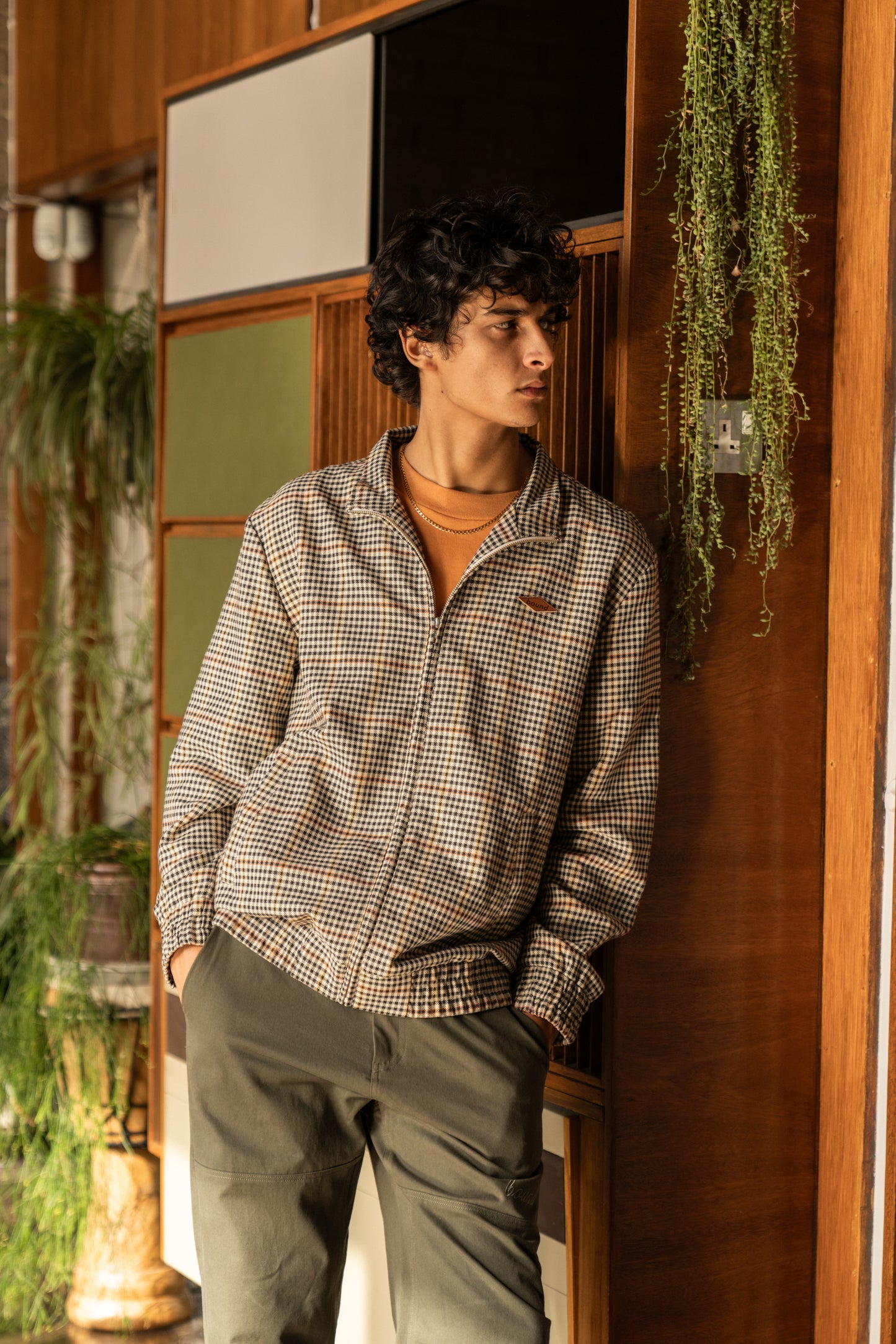 bound Shaun Houndstooth Harrington Jacket
