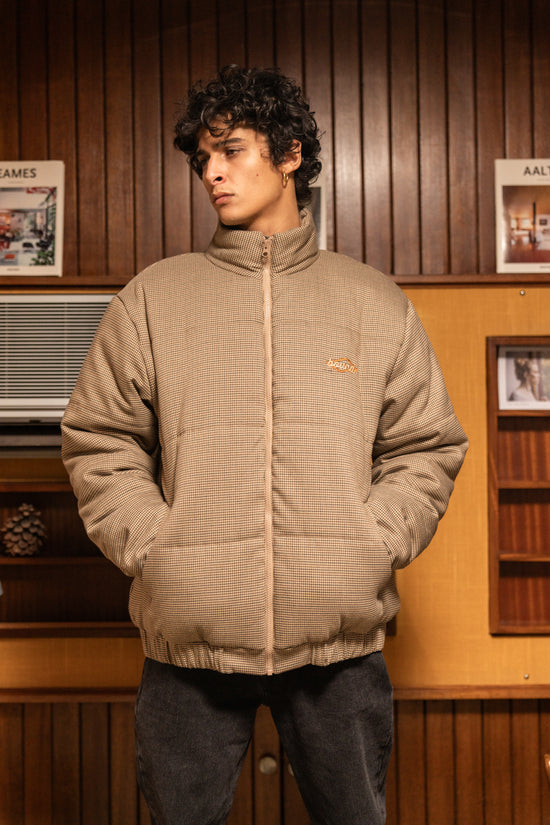 bound Dogtooth Puffer Coat