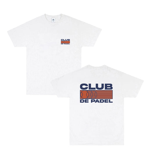 Club de Padel 'Heritage' Tee - White