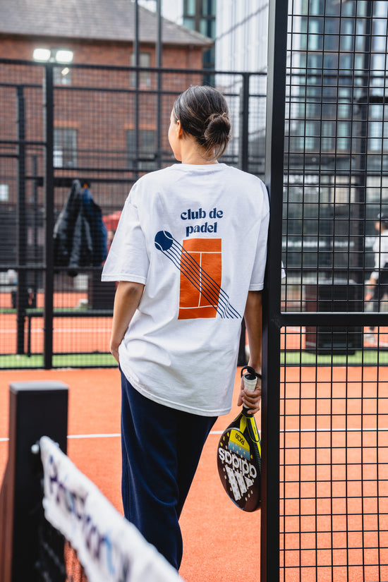 Club de Padel 'Court' Tee - White