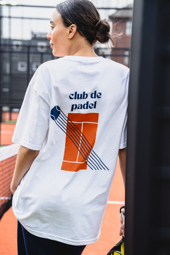 Club de Padel 'Court' Tee - White