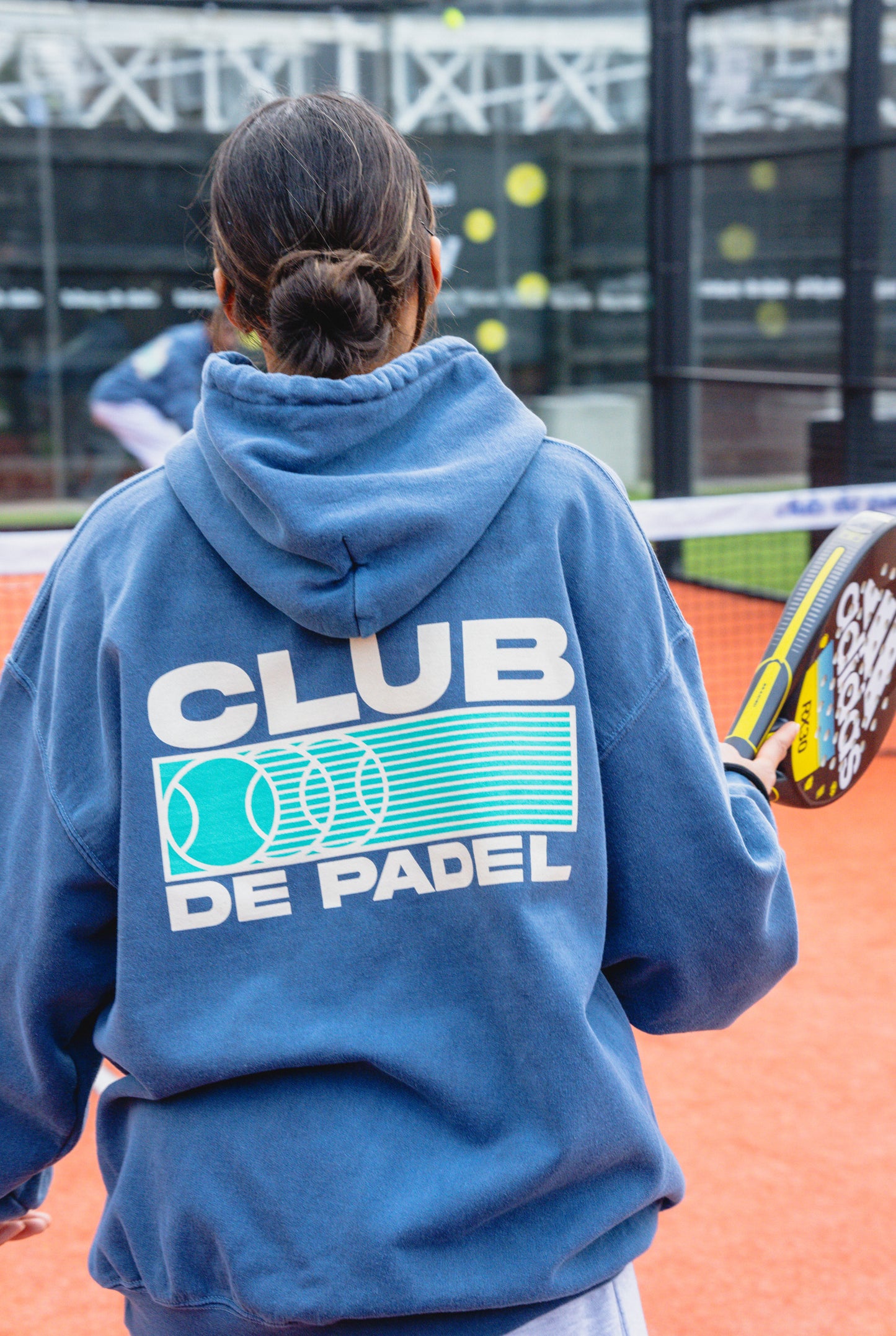 Club de Padel 'Heritage' Vintage Washed Hoodie - Navy