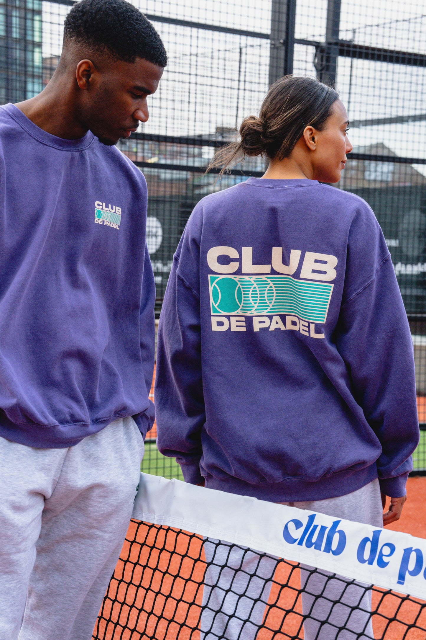 Club de Padel 'Heritage' Vintage Washed Sweater - Violet