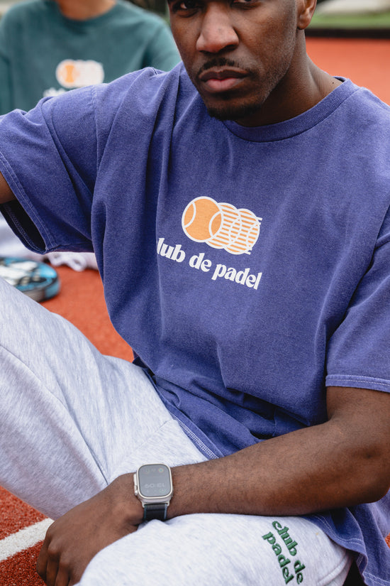 Load image into Gallery viewer, Club de Padel &amp;#39;Vibora&amp;#39; Vintage Washed Tee - Violet
