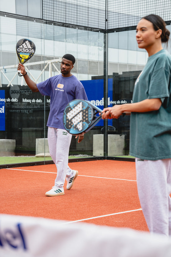 Club de Padel 'Vibora' Vintage Washed Tee - Violet