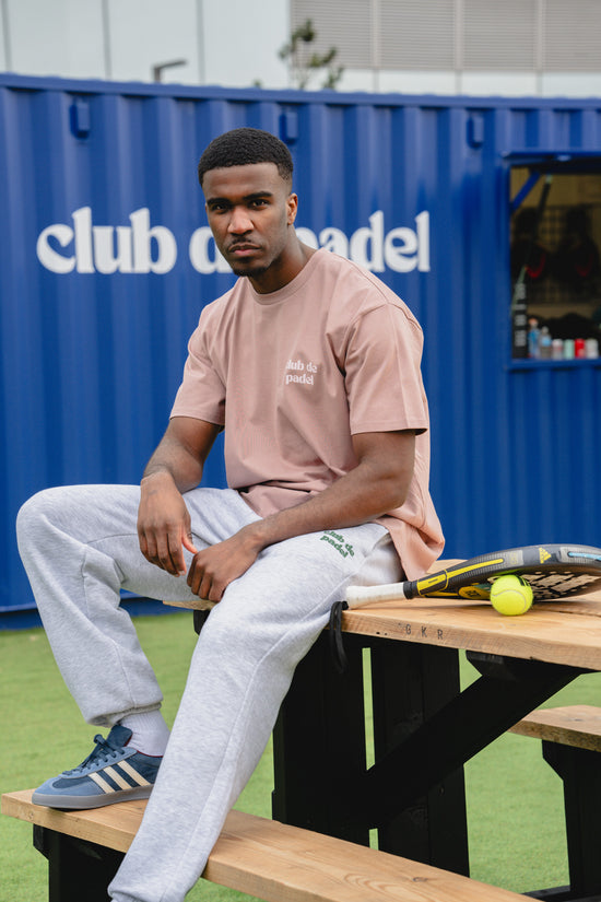 Club de Padel Logo Tee - Dusty Pink