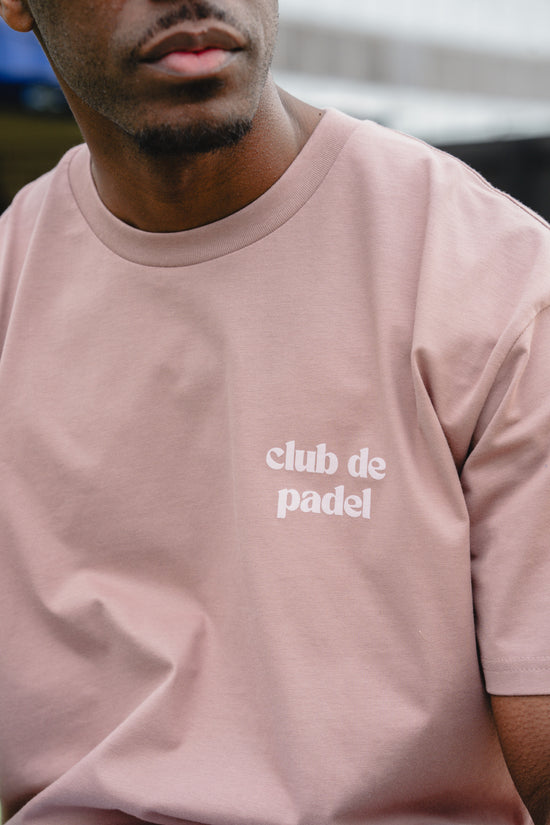 Club de Padel Logo Tee - Dusty Pink
