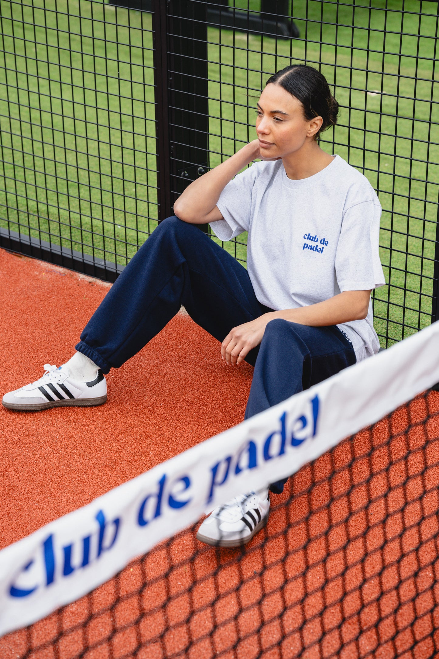 Club de Padel Logo Tee - Ash