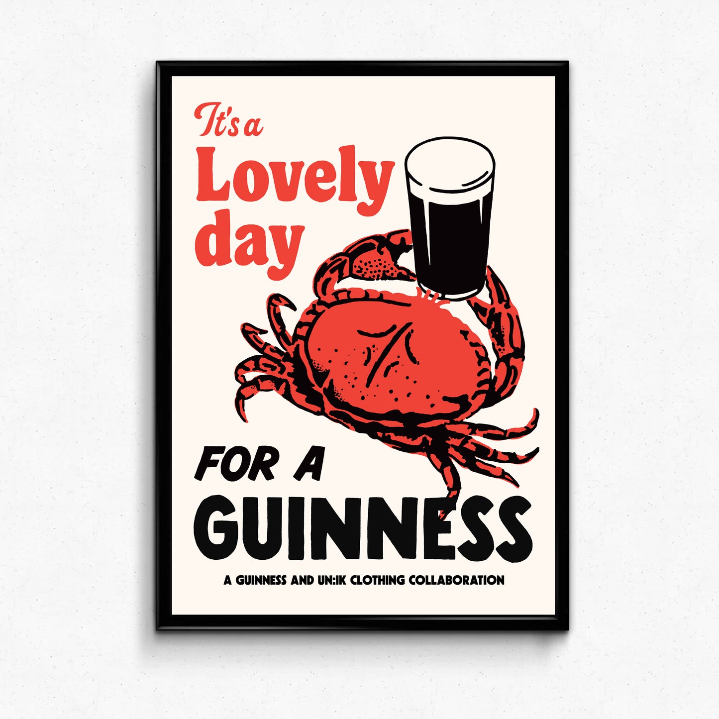 Guinness x UN:IK 'Crab' Print - Sand