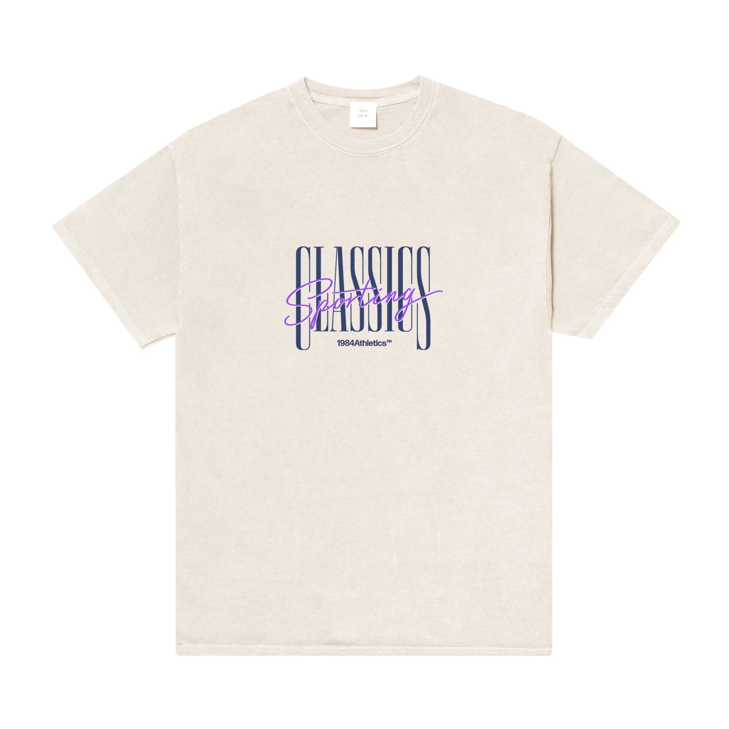 Vice 84 'Sporting Classics' Vintage Washed Tee - Ecru