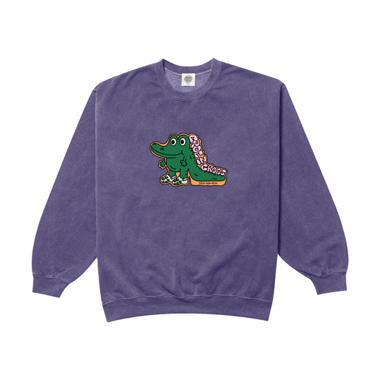 Other Side Store 'Croc In Crocs' Sweater - Vintage Washed Violet