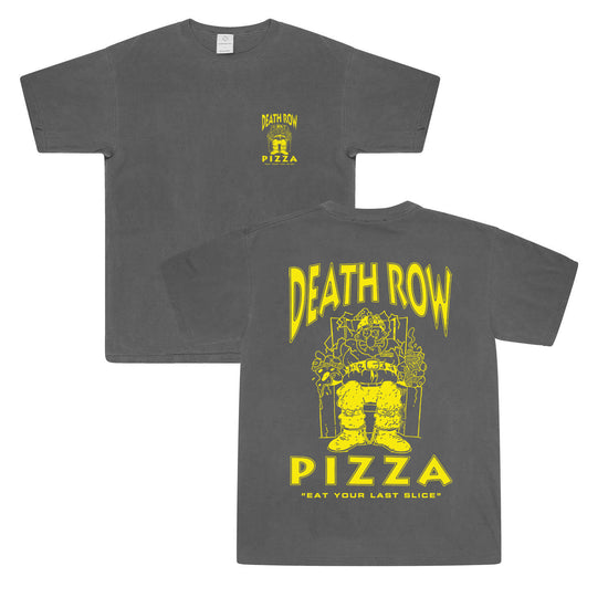 Gordos Pizzeria 'Death Row Pizza' Vintage Washed Tee - Black