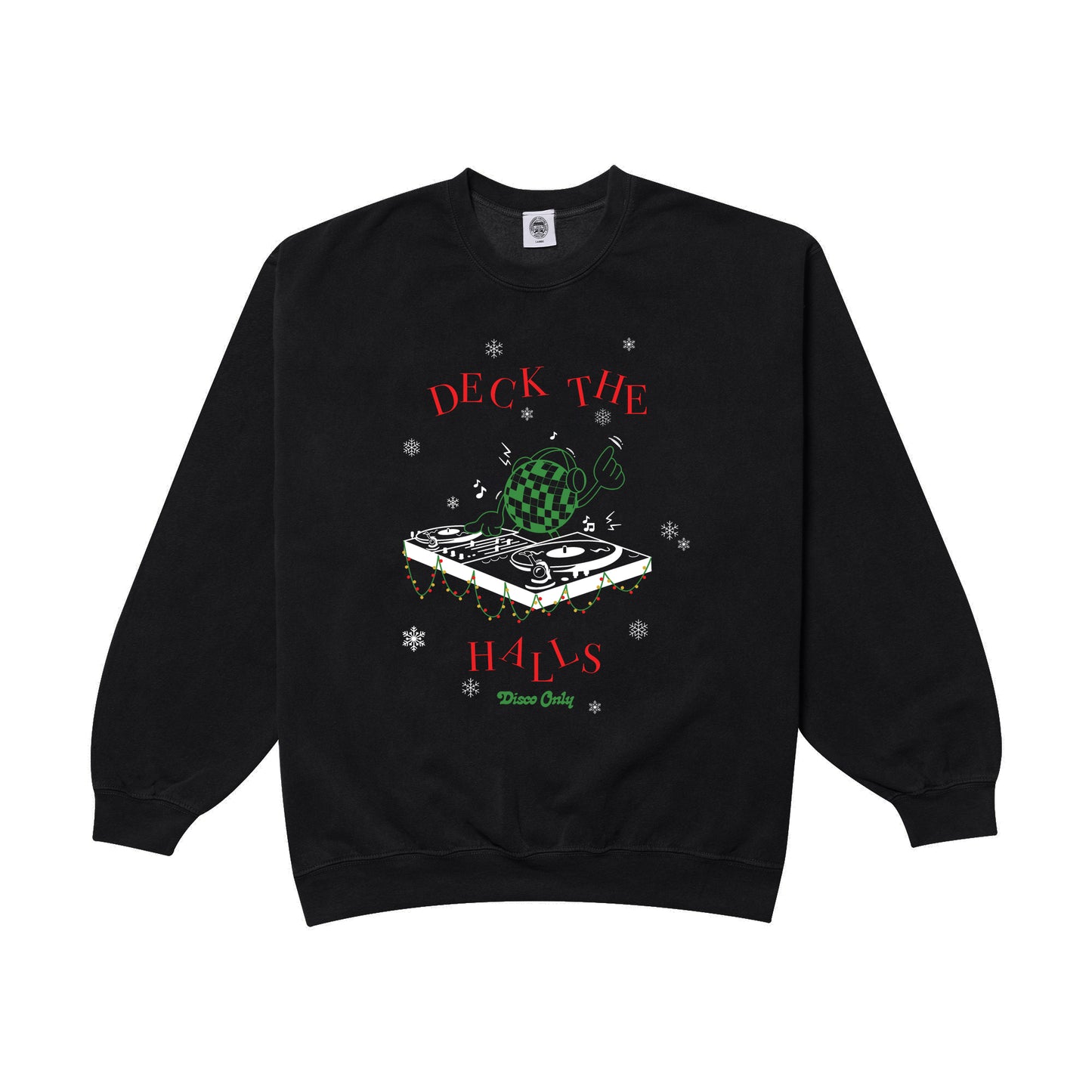 DISCO ONLY 'Deck The Halls' Sweater - Black