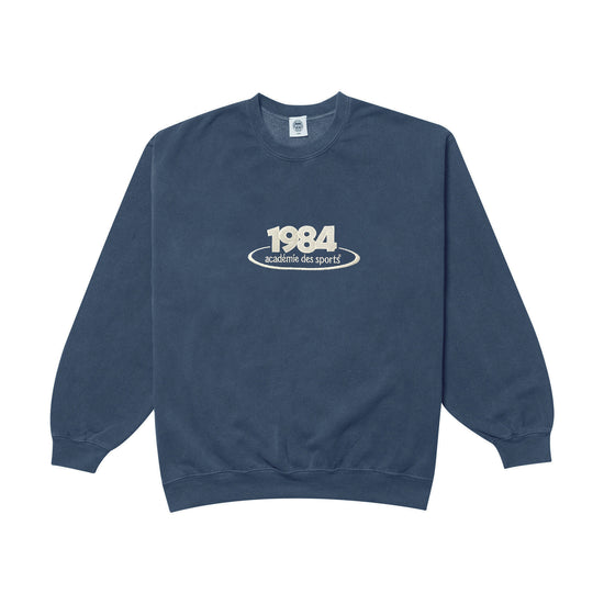 Vice 84 '1984 Disc' Embroidered Sweater - Vintage Washed Navy