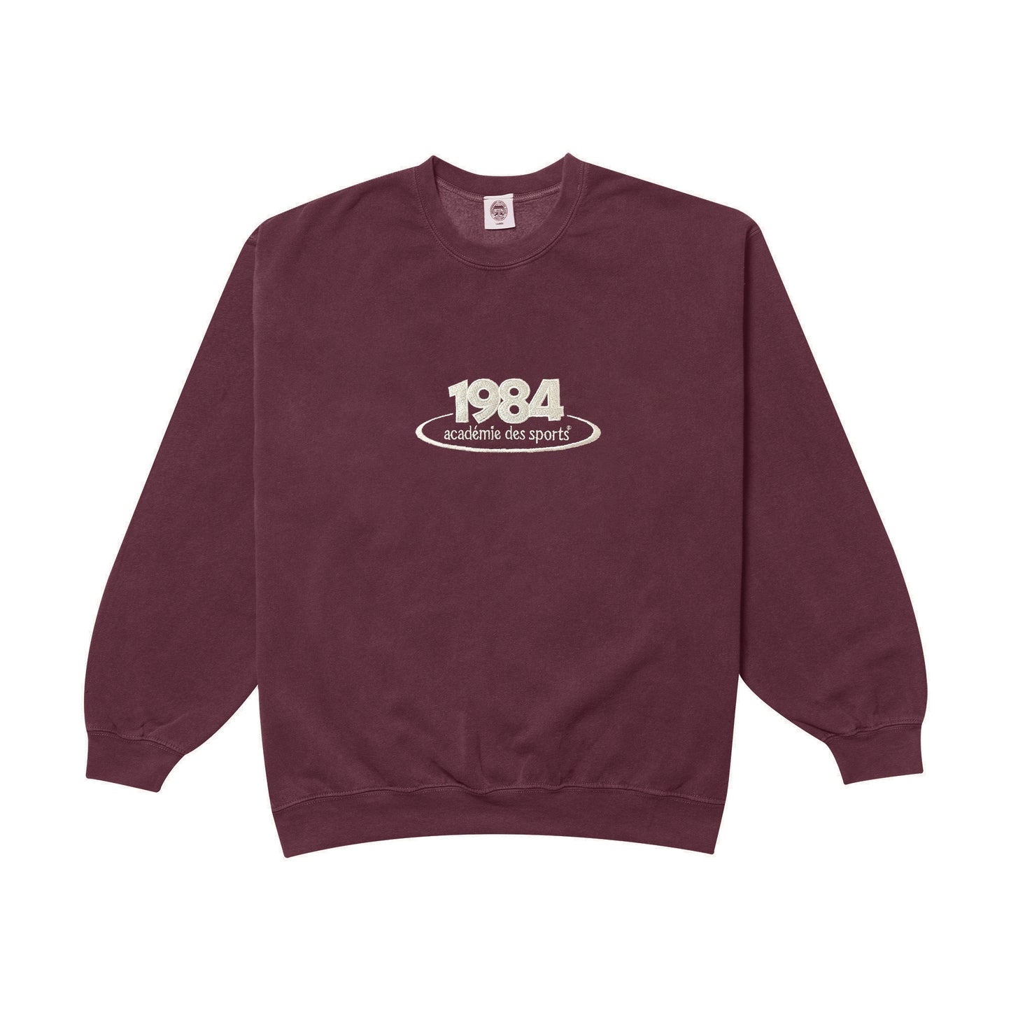 Vice 84 '1984 Disc' Embroidered Sweater - Vintage Washed Maroon