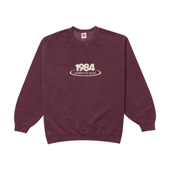 Vice 84 '1984 Disc' Embroidered Sweater - Vintage Washed Maroon