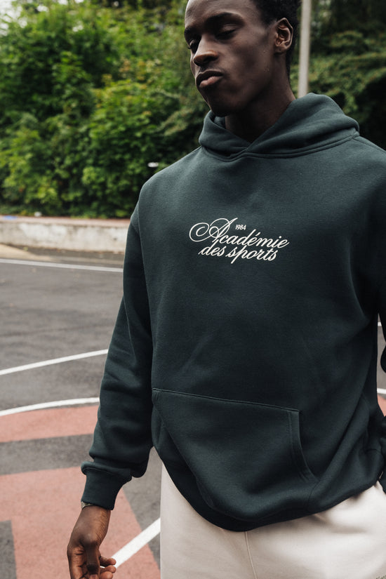 Vice 84 'Académie Des Sports Script' Hoodie - Pine