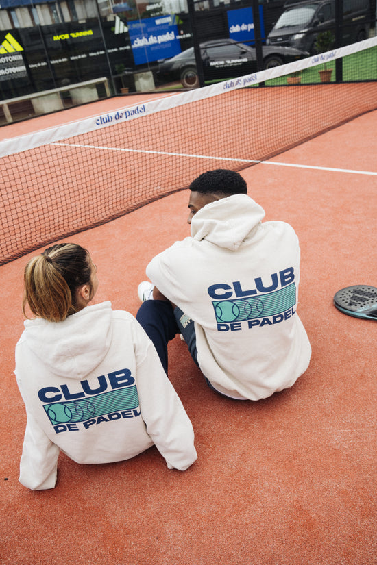 Club de Padel 'Heritage' Vintage Washed Hoodie - Cream