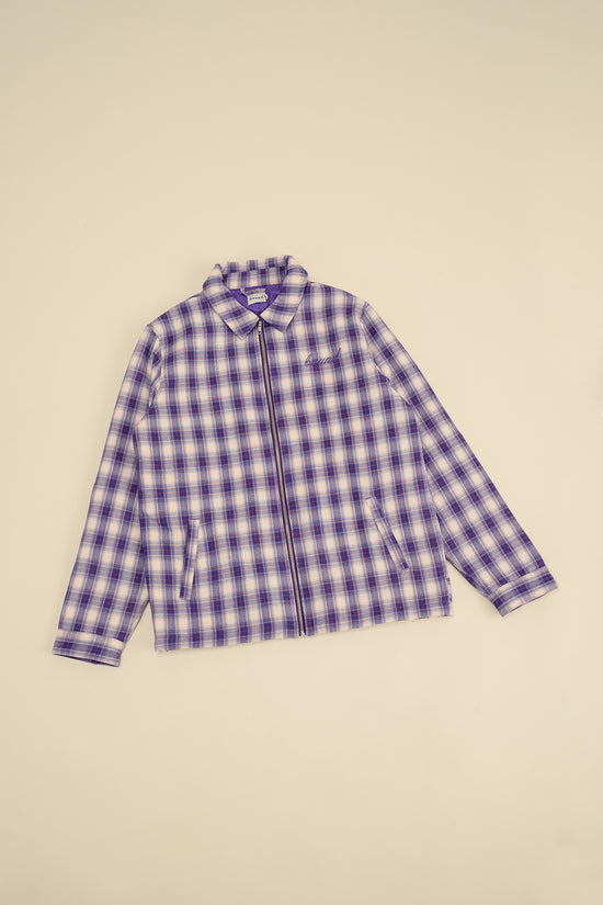 bound Lavender Check Coach Jacket