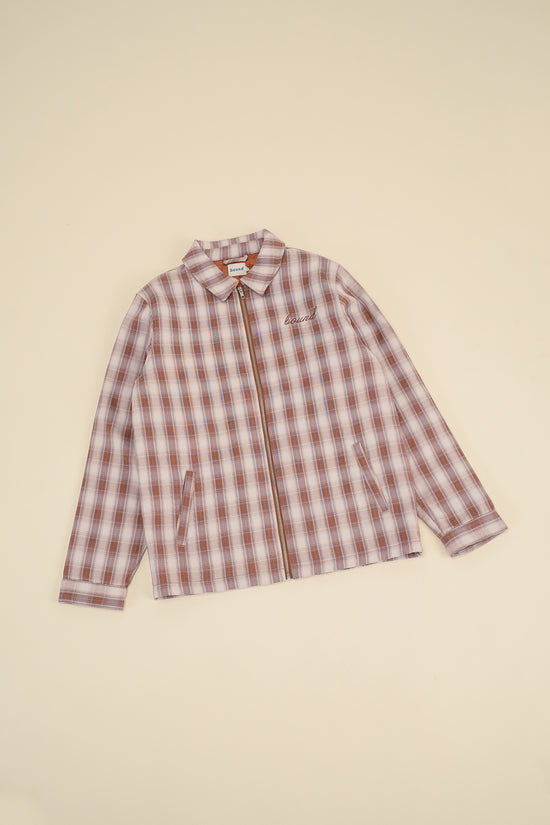 bound Nevada Brown Check Coach Jacket