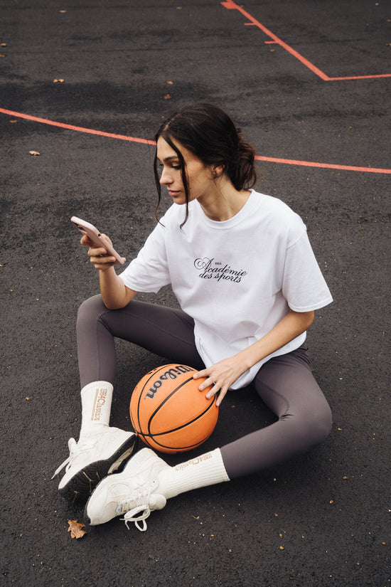 Vice 84 'Académie Des Sports Script' Tee - White