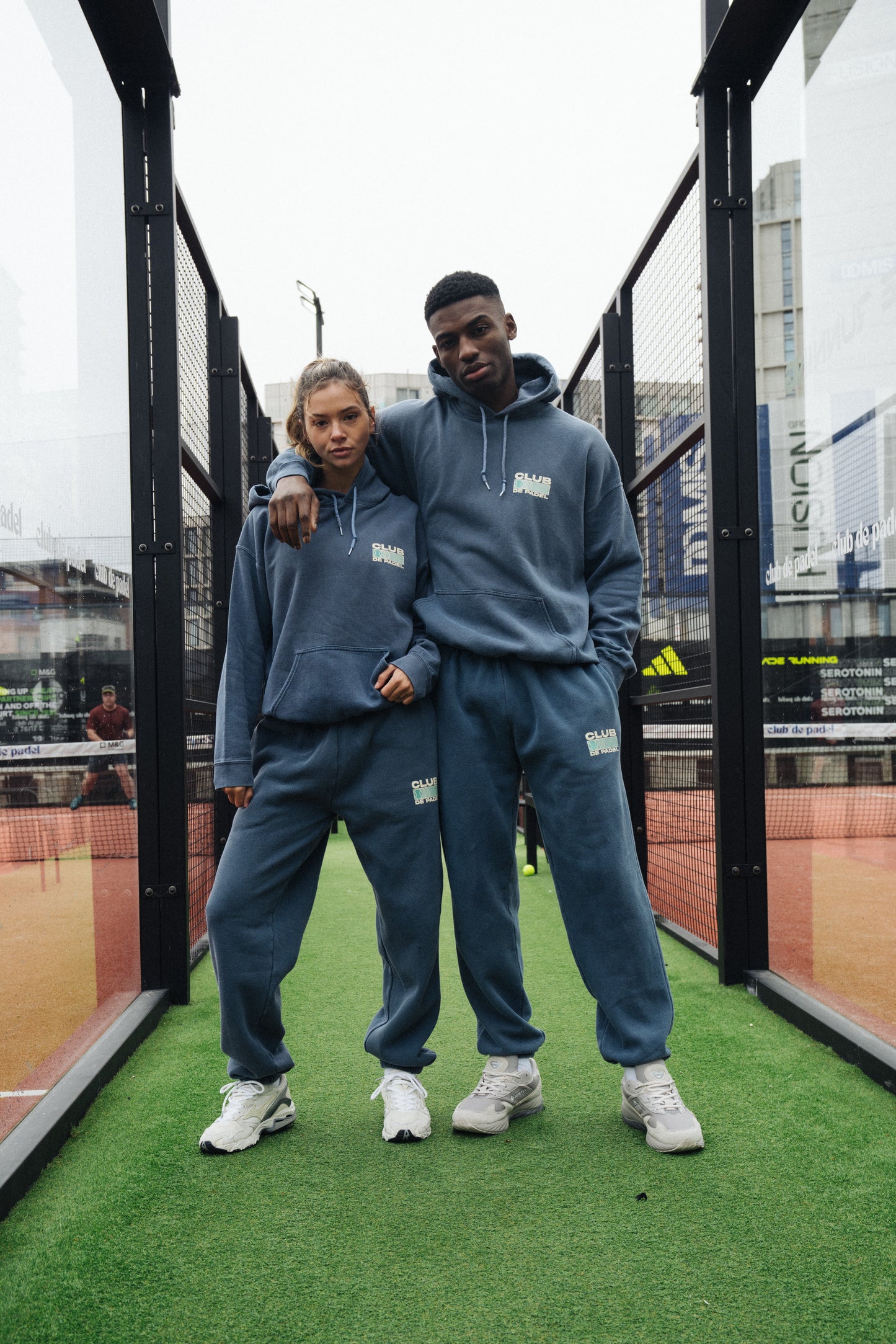 Club de Padel 'Heritage' Vintage Washed Hoodie & Jogger Set - Navy