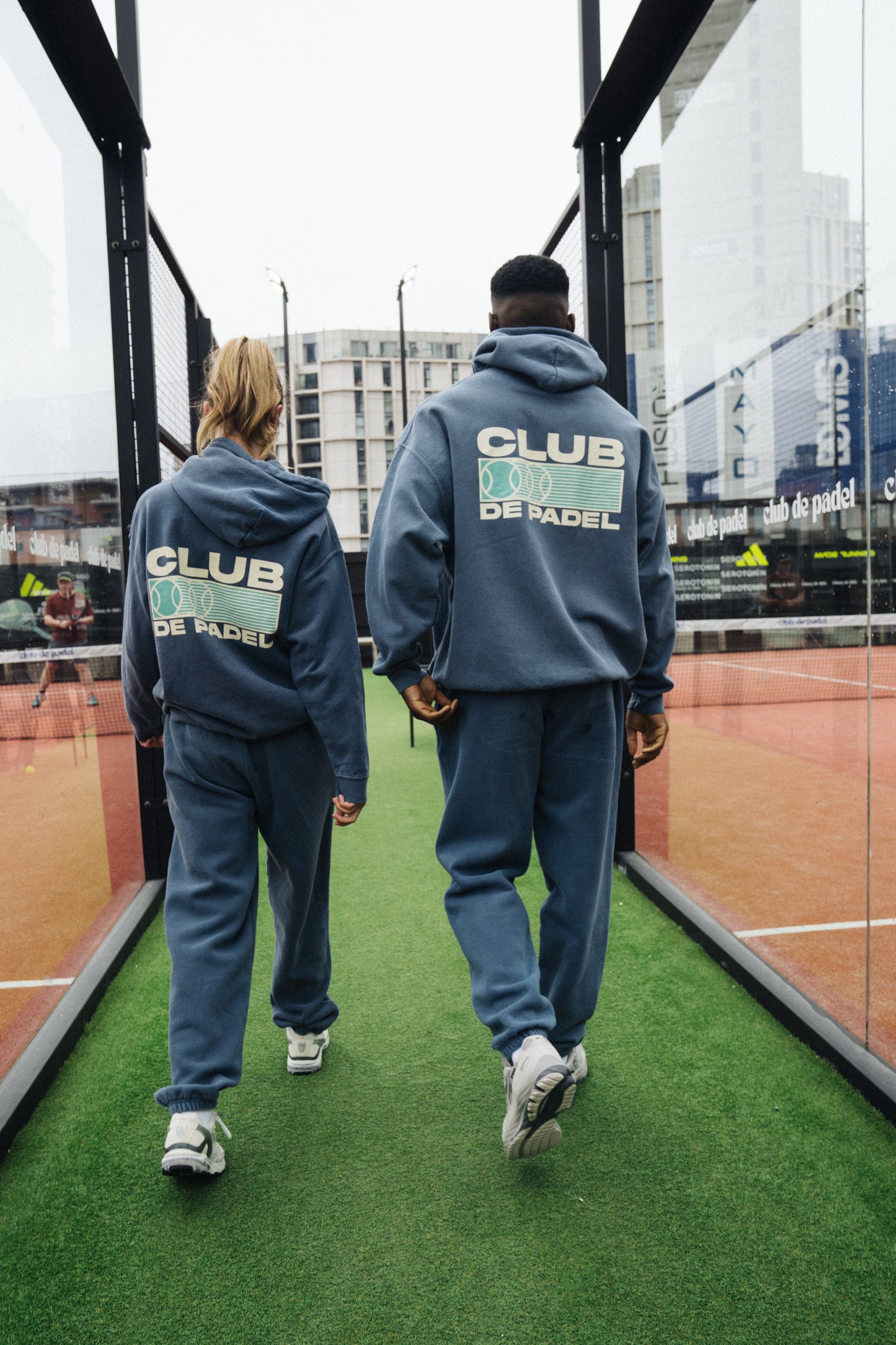 Club de Padel 'Heritage' Vintage Washed Hoodie - Navy