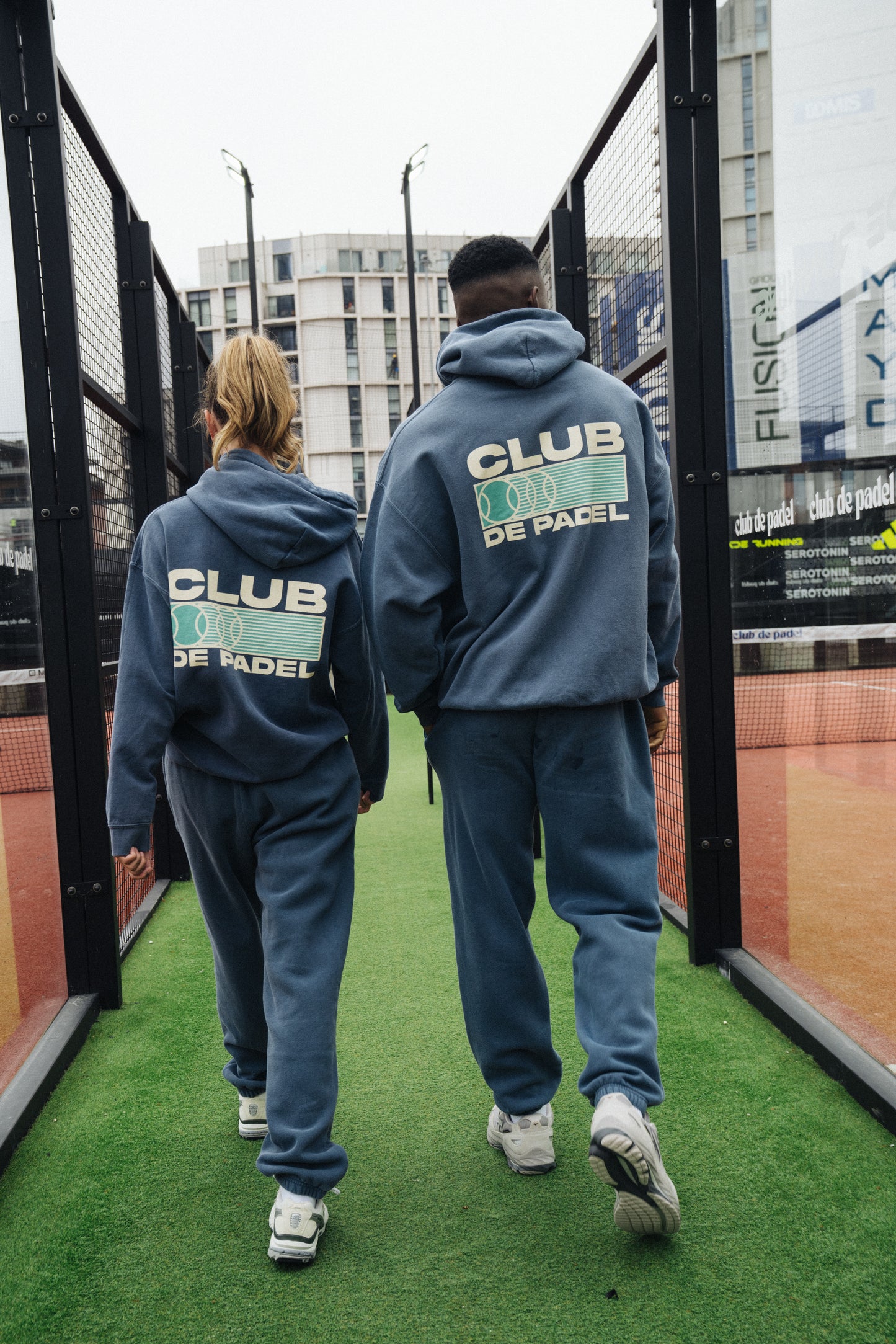 Club de Padel 'Heritage' Vintage Washed Hoodie & Jogger Set - Navy