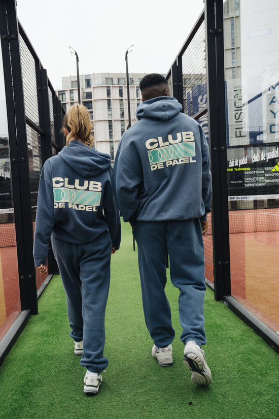 Club de Padel 'Heritage' Vintage Washed Hoodie & Jogger Set - Navy