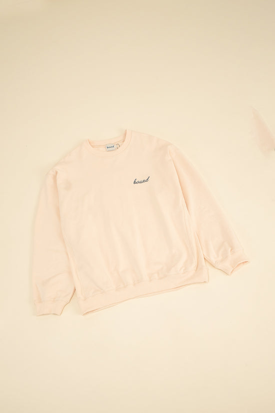 bound Cream Premium Script Sweater