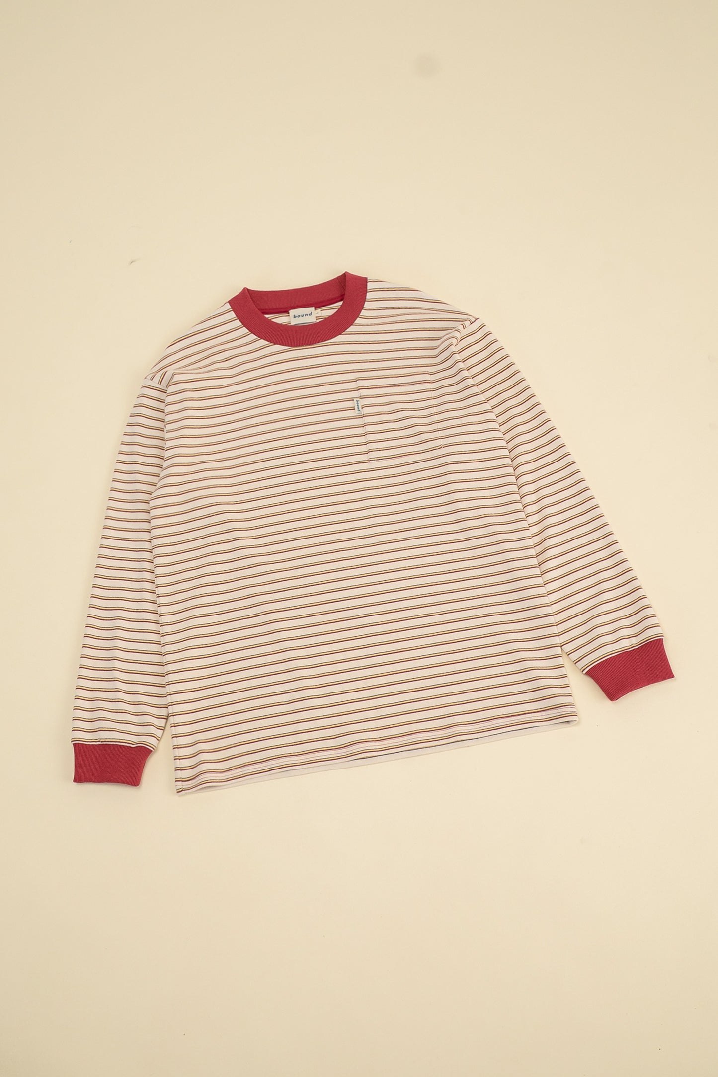 bound Cream Stripe Longsleeve Tee