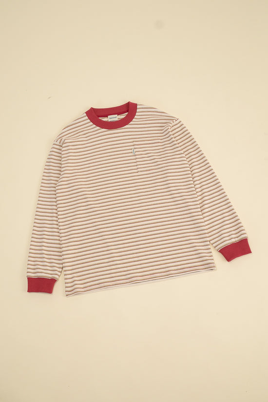 bound Cream Stripe Longsleeve Tee