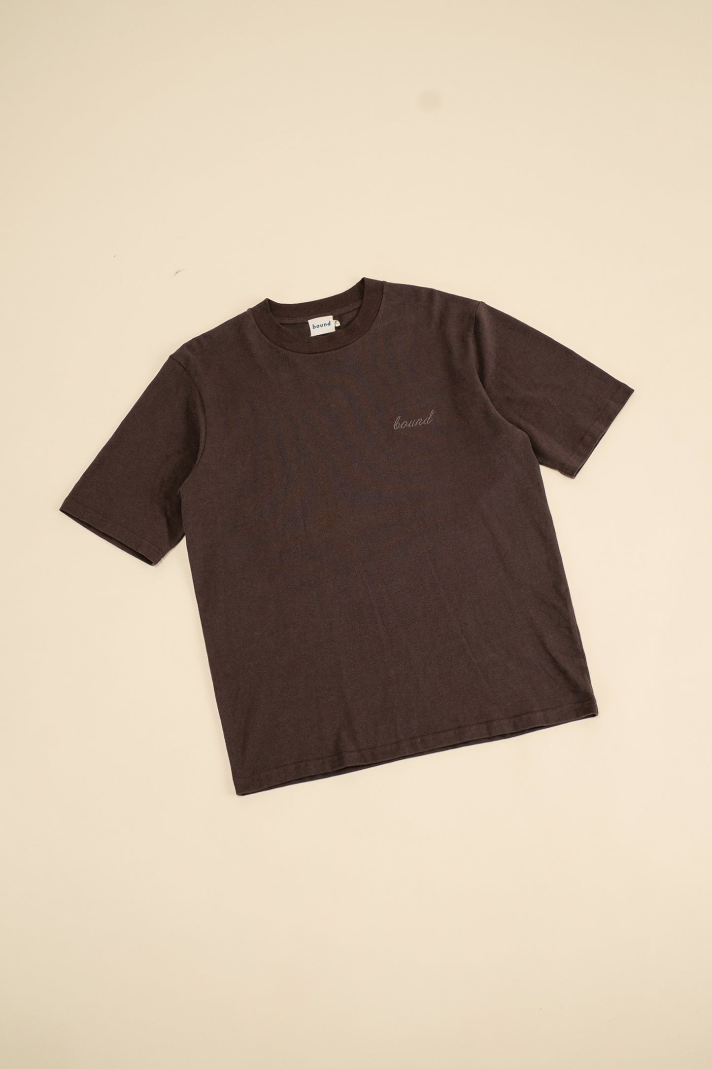 bound Oak Brown Script Tee