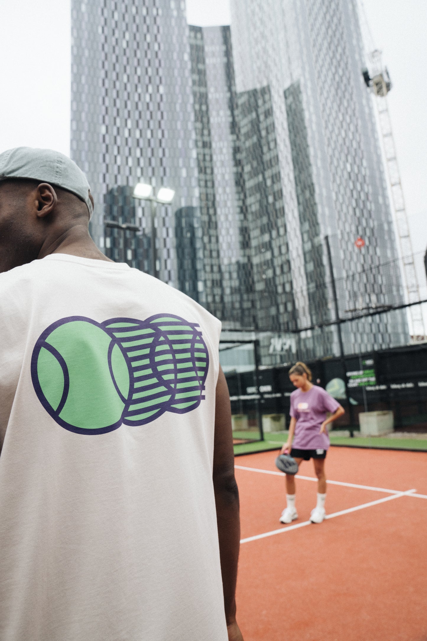 Club de Padel 'Heritage' Active Tank - Ecru