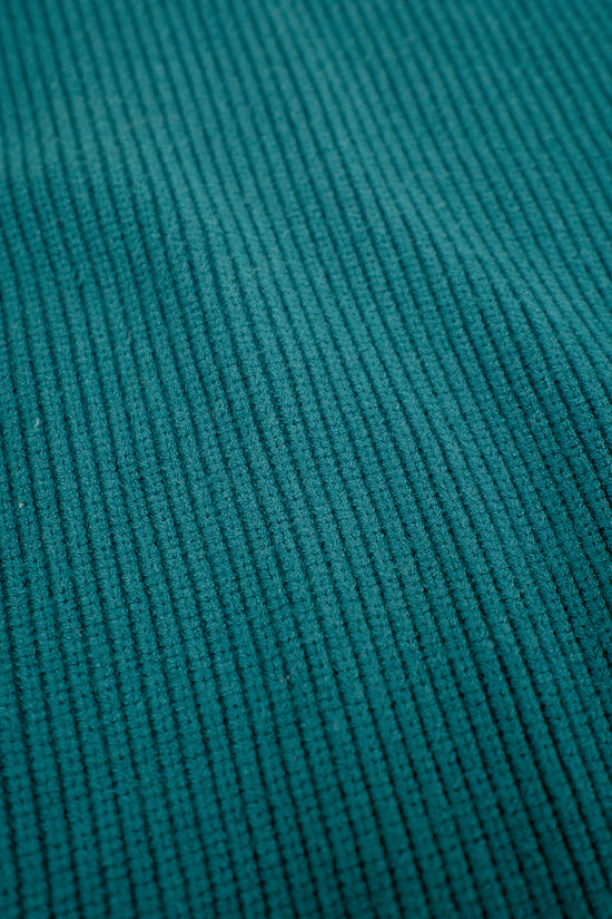 bound Teal Heavy Knitted Cardigan