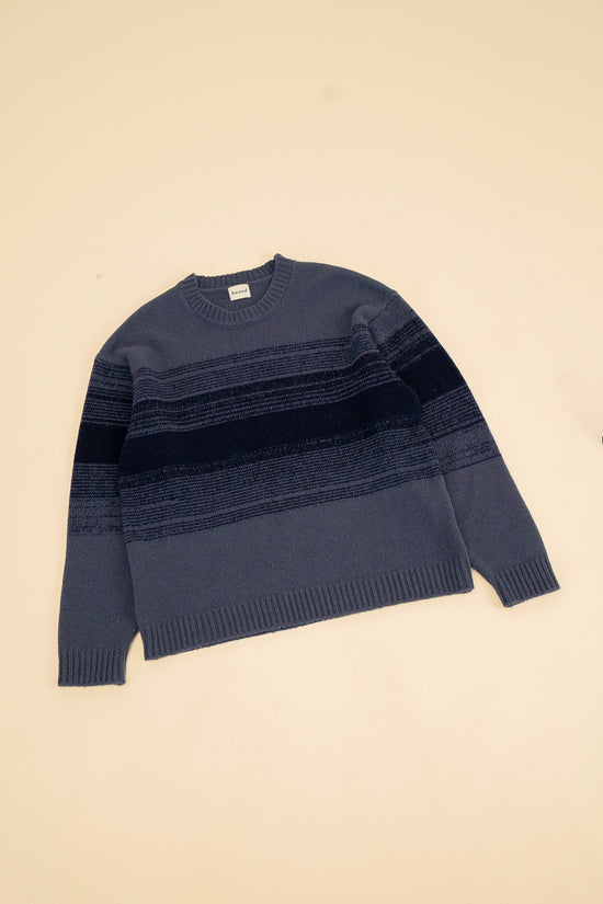bound Deep Blue Gradient Lambswool Sweater
