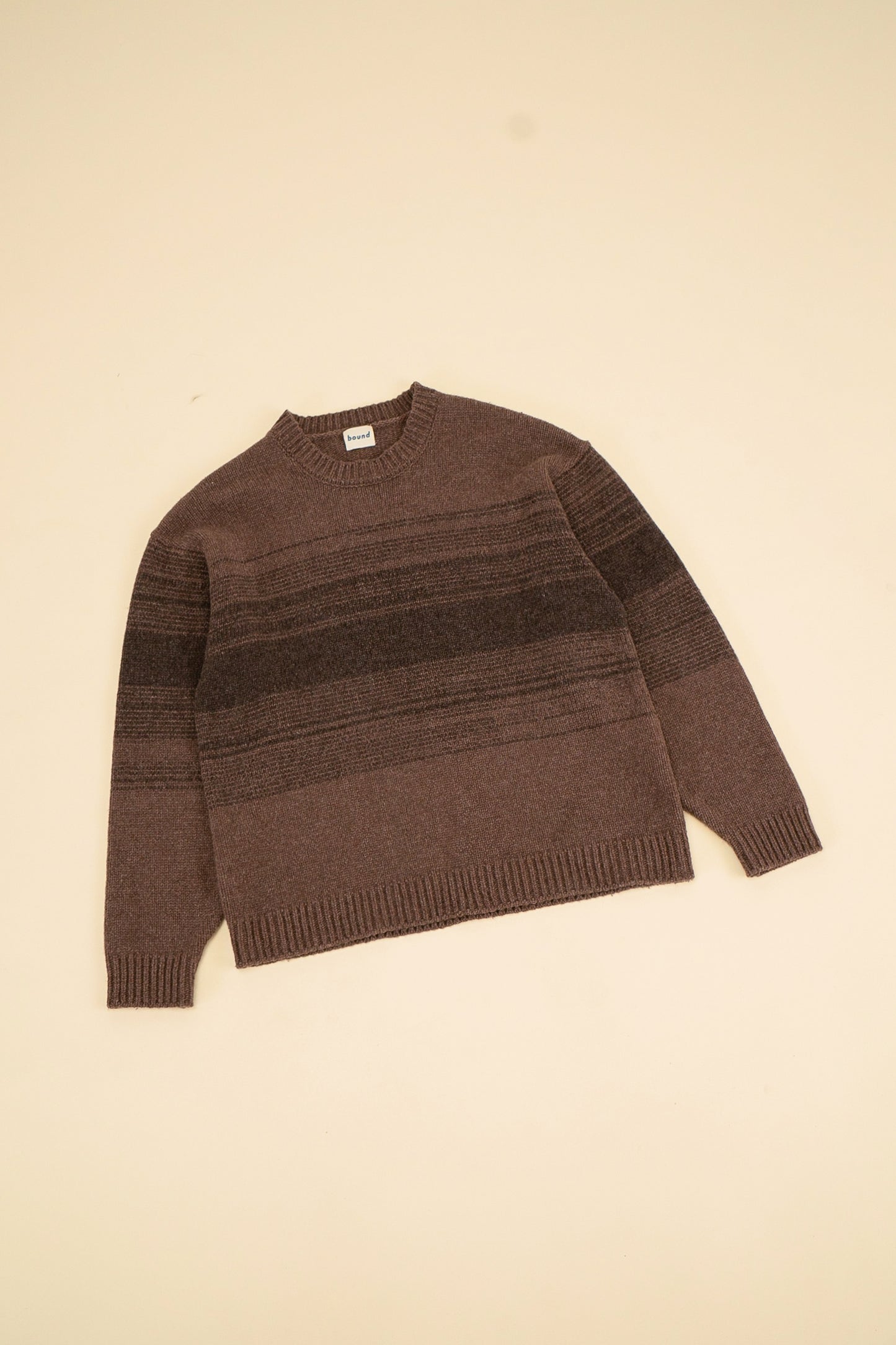 bound Brown Gradient Lambswool Sweater