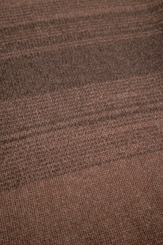 bound Brown Gradient Lambswool Sweater