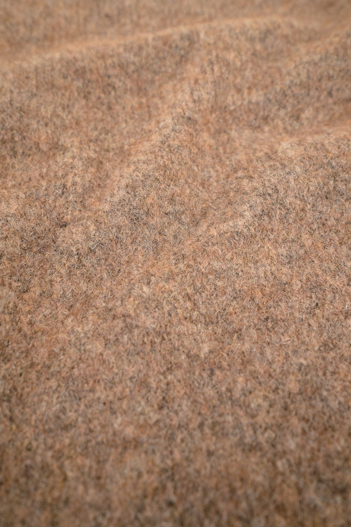 bound 'Hudson' Mohair Cardigan Vest - Taupe Brown