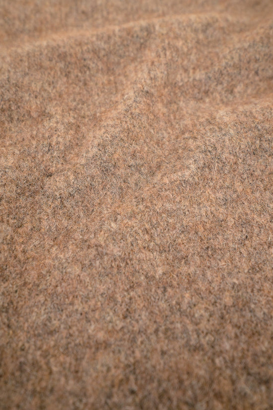 bound 'Hudson' Mohair Cardigan Vest - Taupe Brown