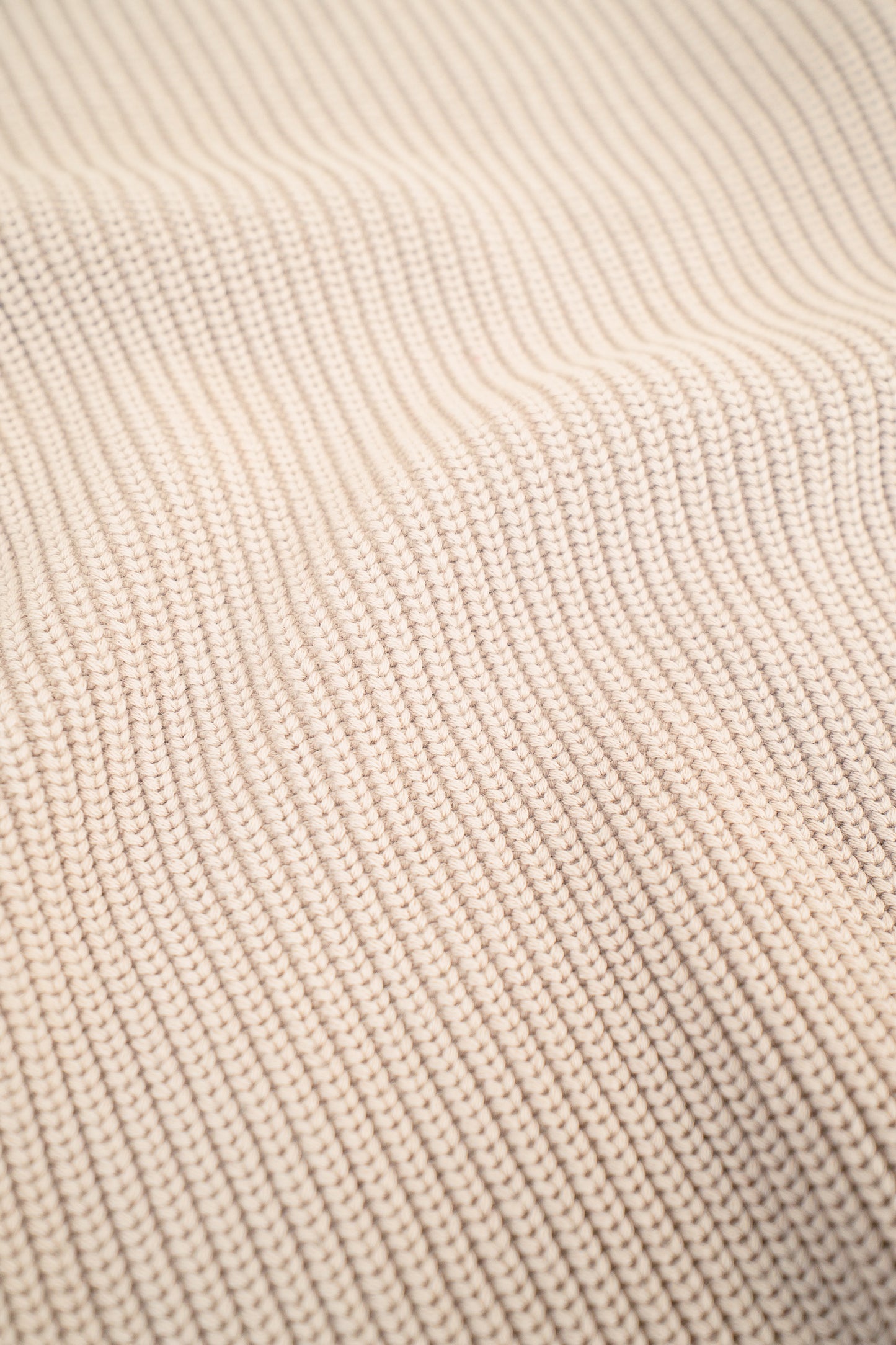 bound Half Zip Knit Pullover - Cloud Grey