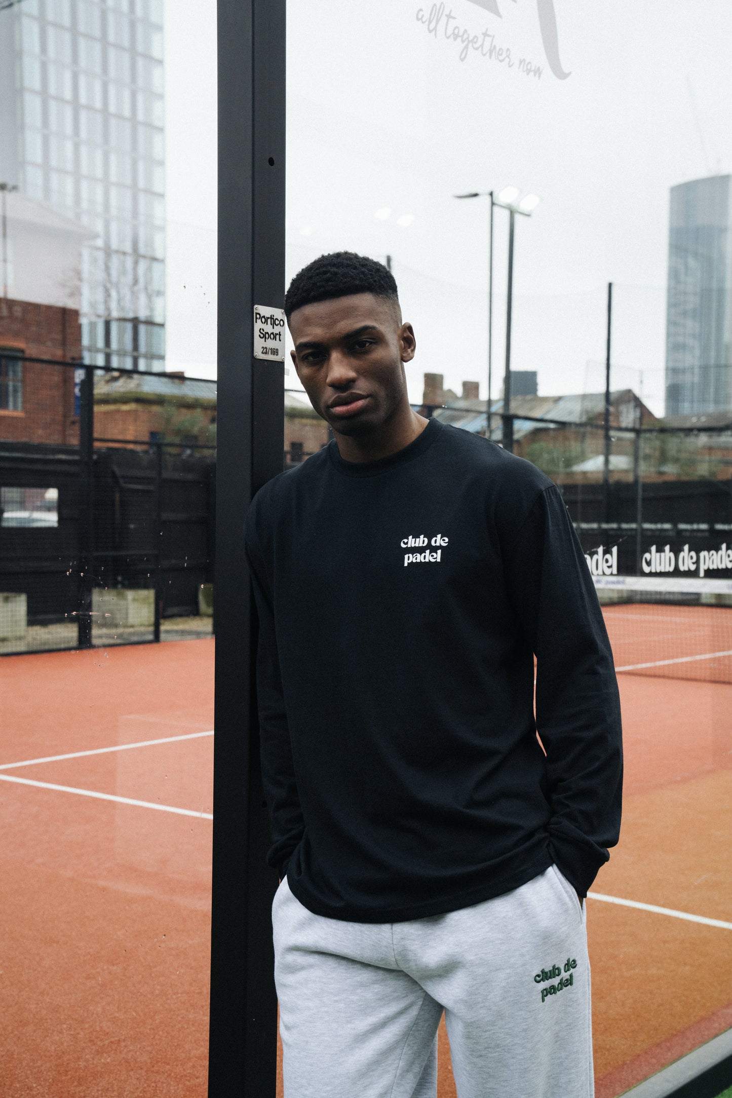 Club de Padel 'Original Padel Material' Longsleeve Tee - Black