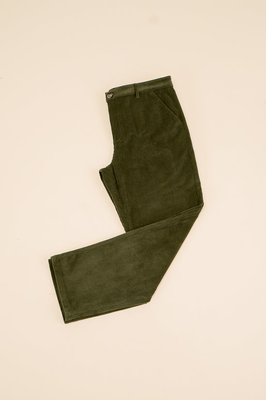 bound Army Green Corduroy Trousers