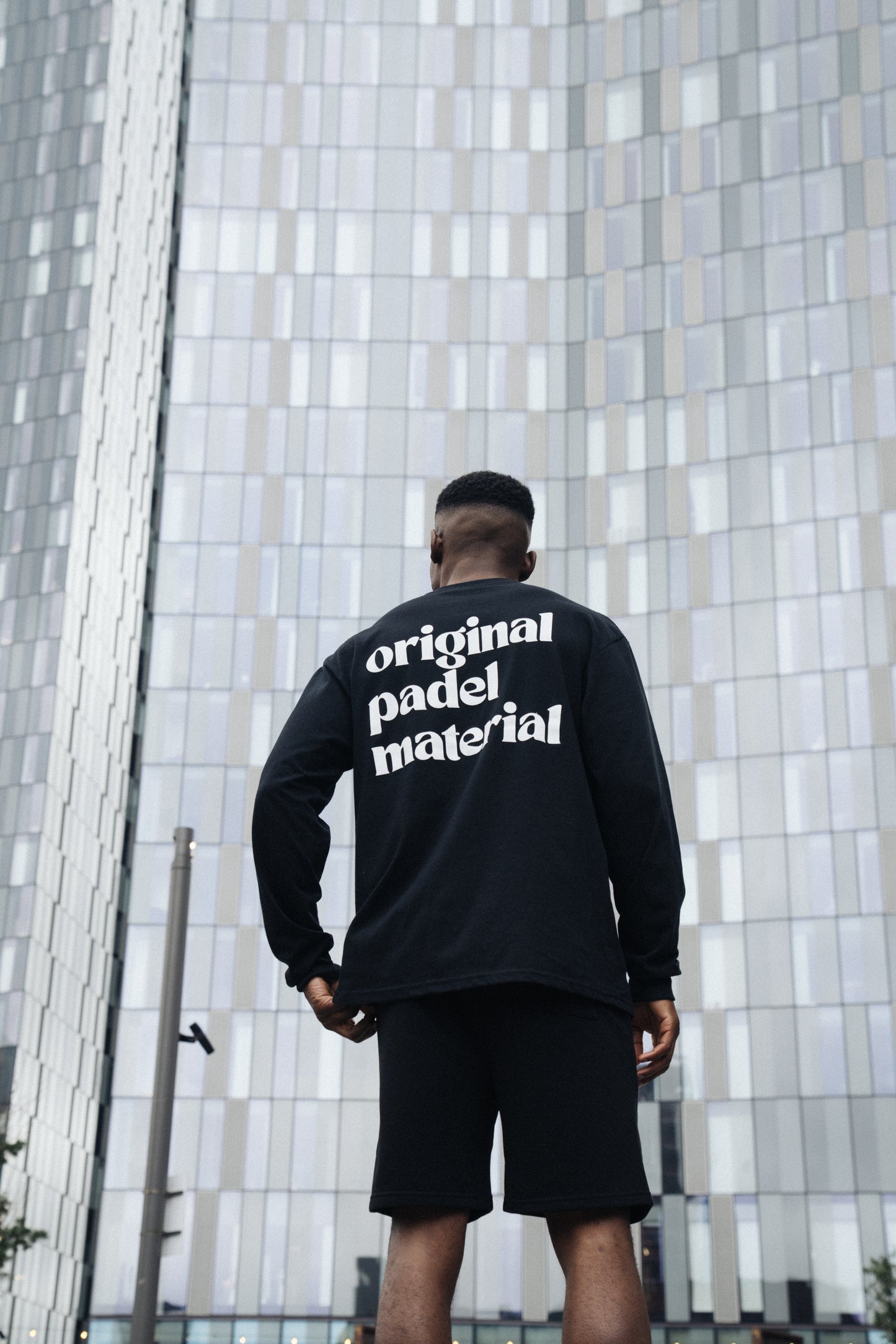 Club de Padel 'Original Padel Material' Longsleeve Tee - Black