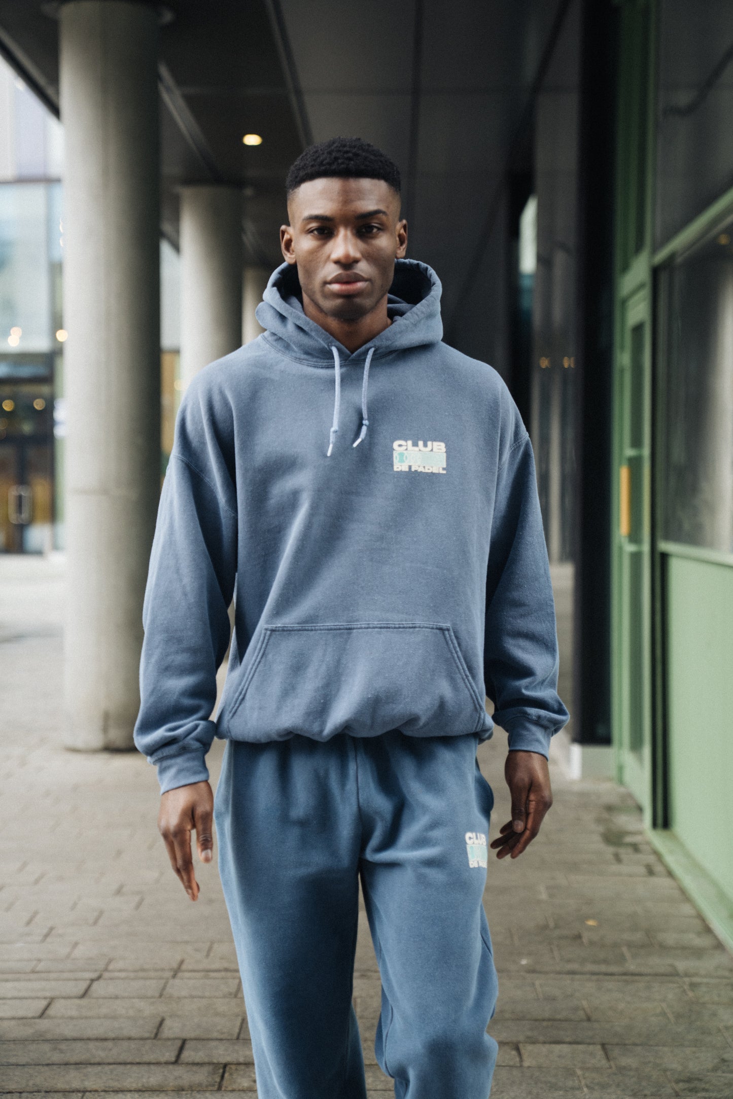Club de Padel 'Heritage' Vintage Washed Hoodie - Navy
